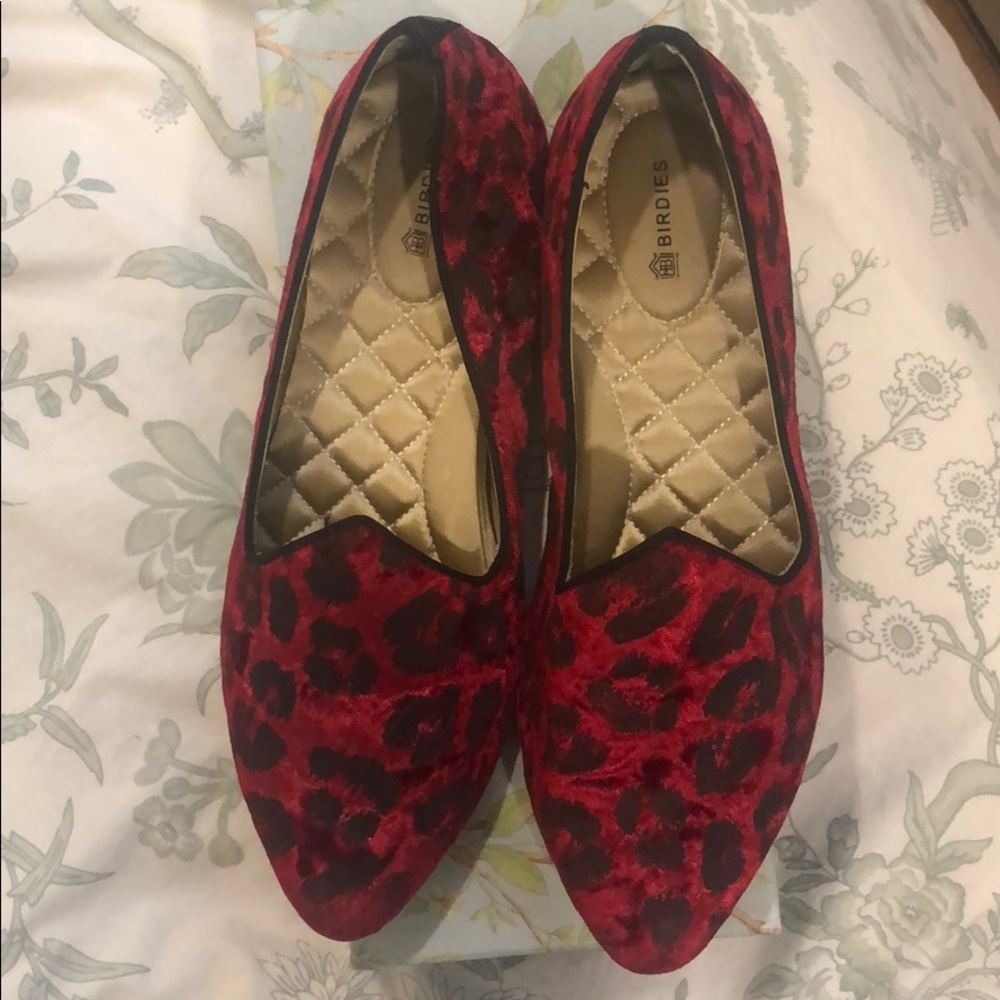 Birdies leopard loafers